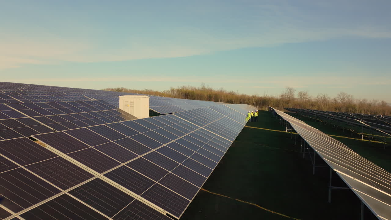 granja de paneles solares