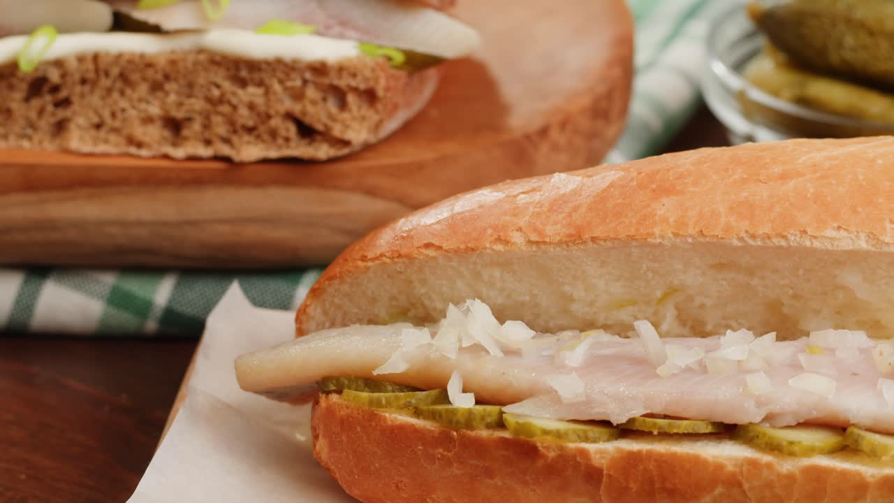 Herring Sandwiches with Pickles