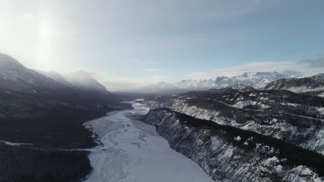 4k-60fps-Luftaufnahmen-Des-Matanuska-Flusstals