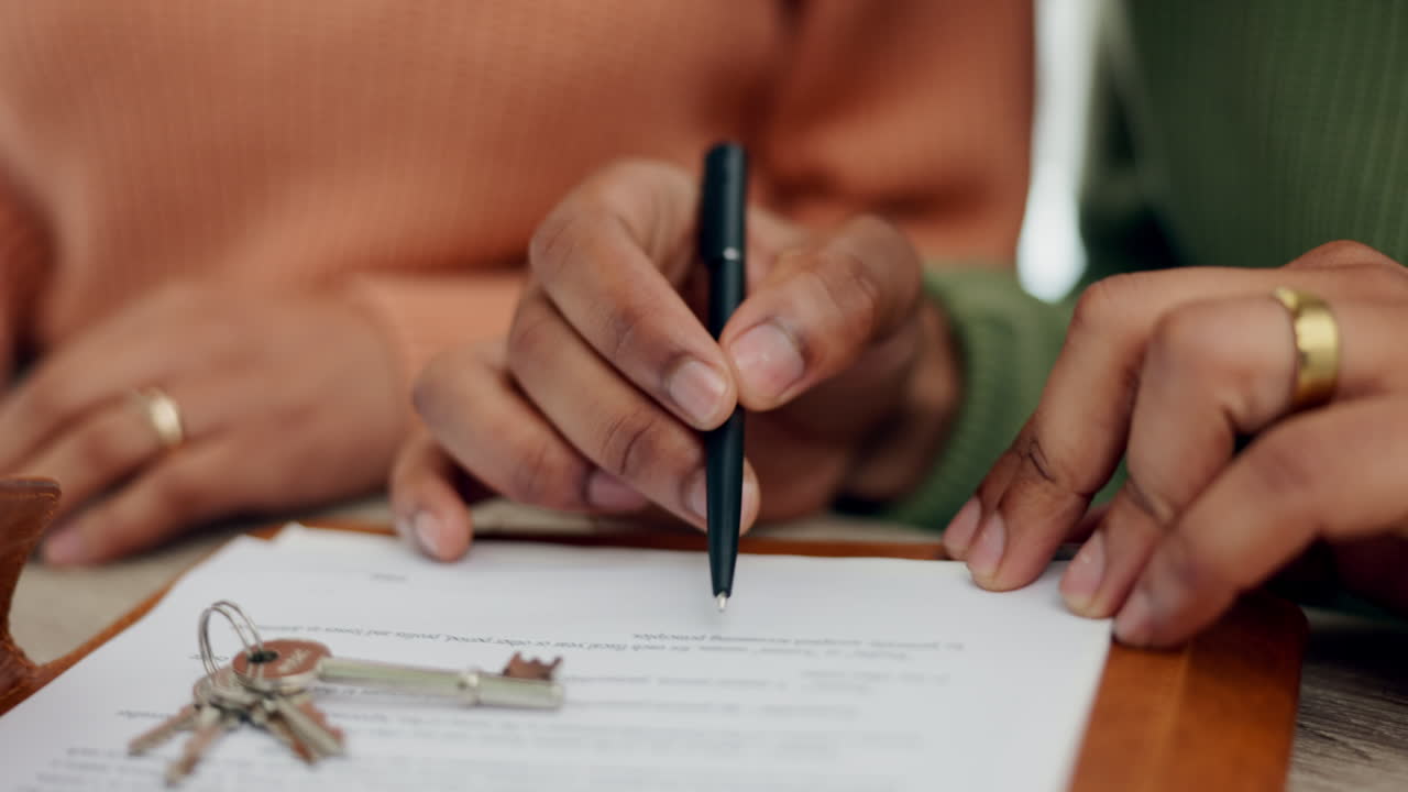 손을  ⁇ 고 모기지 계약에 서명하세요.