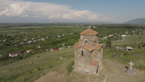 medieval samtsevrisi orthodox church of saint george in rural georgia