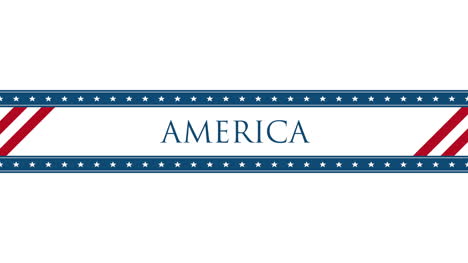 texto de primer plano animado libertad usa en el fondo de vacaciones