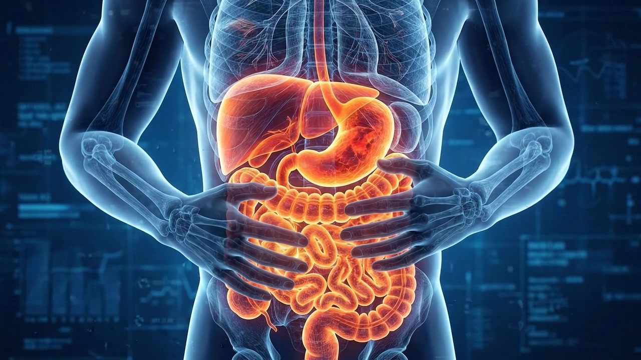 Scansione medica digitale dettagliata del sistema digestivo