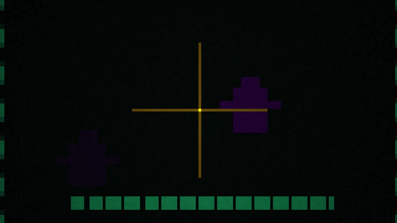 Retro Pixel Art Game Interface with Scanning Targets