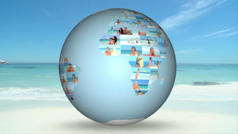 3d animation of beach holiday