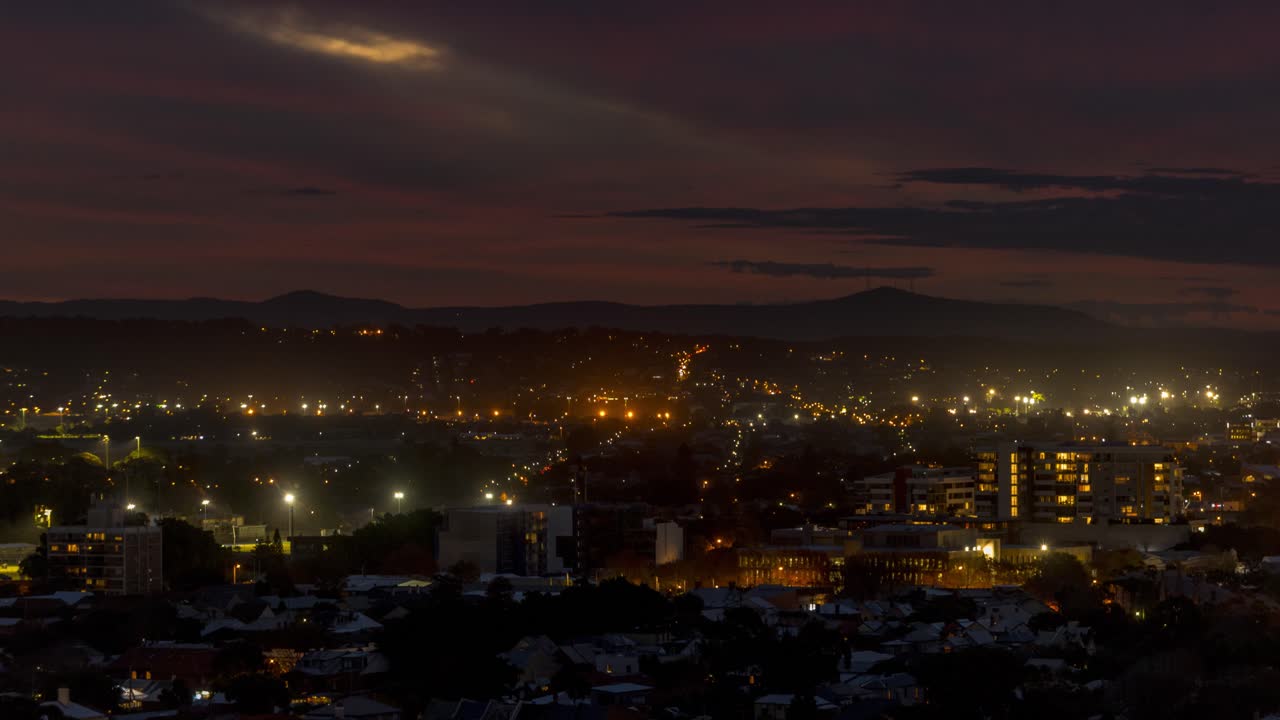 Timelapse do Pôr do Sol, Newcastle, Austrália