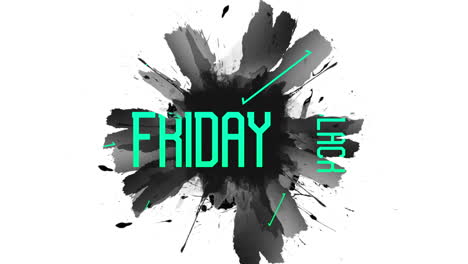 Black-Friday-with-neon-triangles-and-art-brush-on-white-gradient