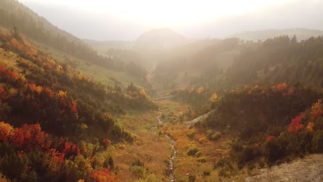 Little-valley-in-Switzerland-with-colourful-trees