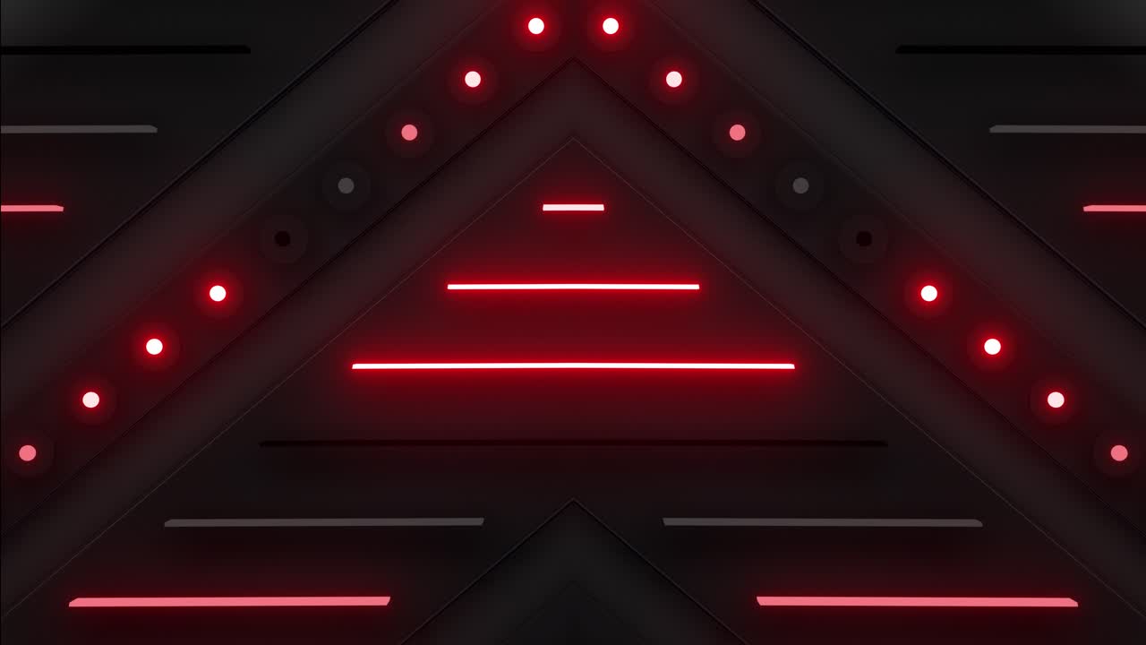 Abstract Futuristic Neon Triangle Background