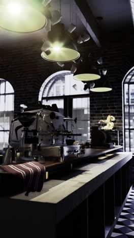 stylish coffee shop interior with modern decor and inviting ambiance