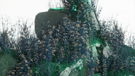 abstract botanical landscape