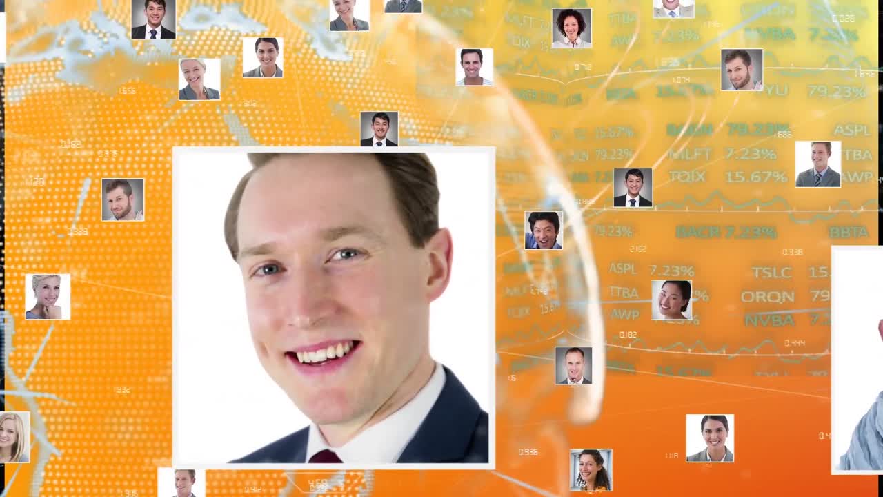 animación de personas iconos en todo el mundo