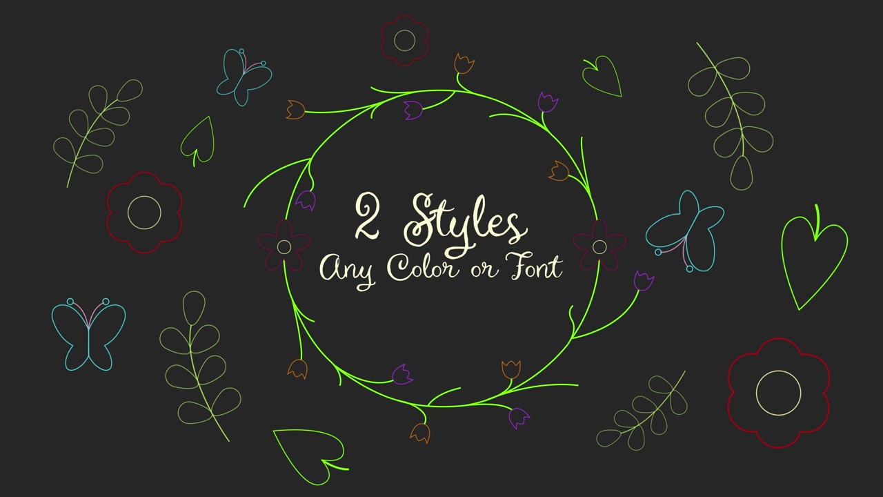 Animated Floral Wreath Motion Graphics for Mother's Day