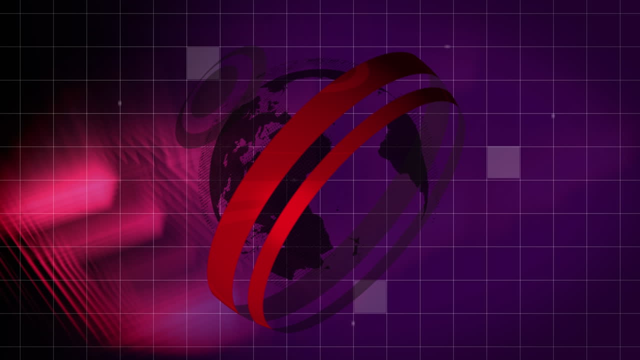 animación del globo y los cuadrados parpadeantes sobre la cuadrícula