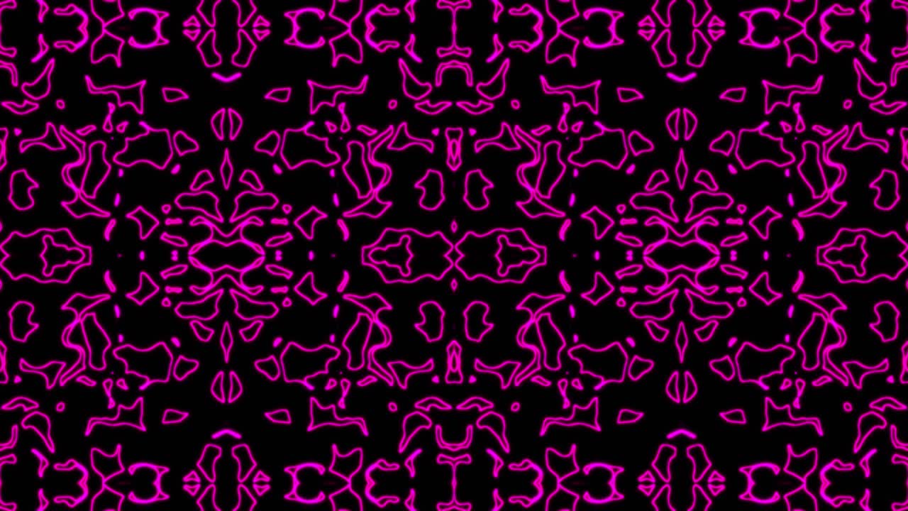 fondo de patrón sin costuras geométrico rosa abstracto. rayas abstractas bucle de caleidoscopio. rápido psicodélico colorido fondo de kaleidoscopio vj. discoteca fondo de movimiento abstracto. efecto caleidoscope