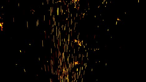 los fuegos artificiales de la víspera de año nuevo en cámara lenta, brillando con efectos de video, suerte, celebración de la vísperas de año nuevo
