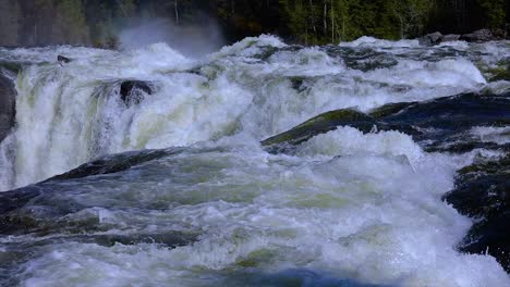 slow motion video ristafallet waterfall in the western part of jamtland is listed as one of the most beautiful waterfalls in sweden.