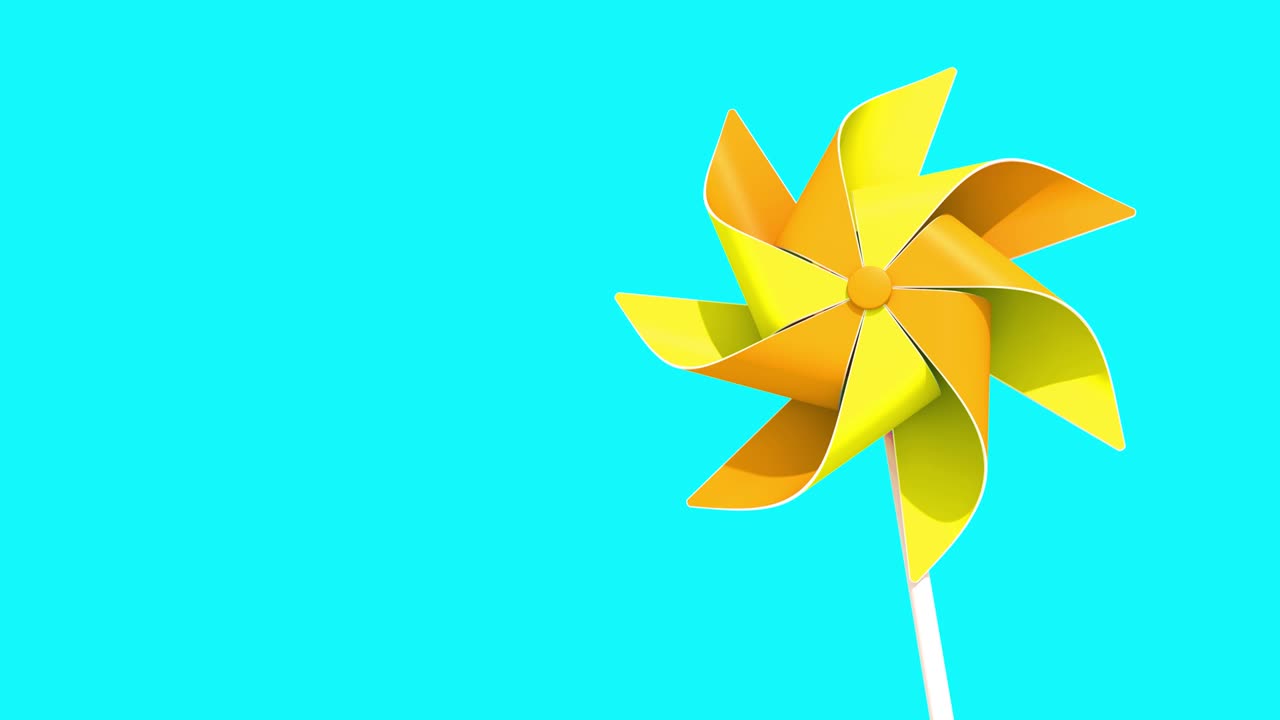 파란색 배경에 회전하는 핀