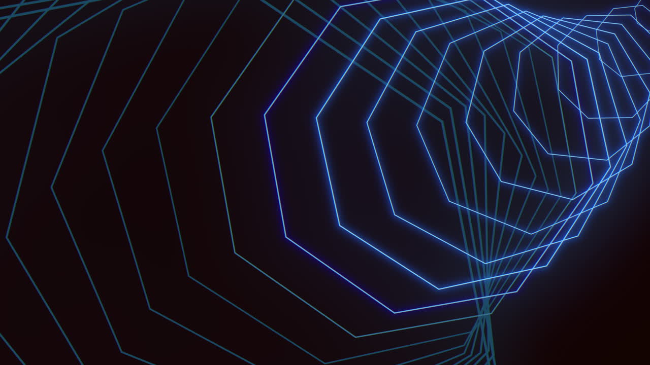 Dynamic blue grid pattern with radiating lines - versatile design element