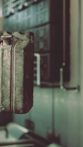 old rusty metal jerry can