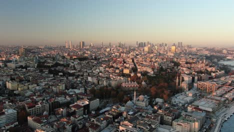 aerial view of istanbul city. view of the city of istanbul