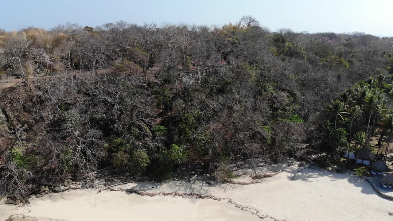 panamá en febrero tomas de drones de la isla contadora con playas, arena, mar, cielos azules y momentos relajantes