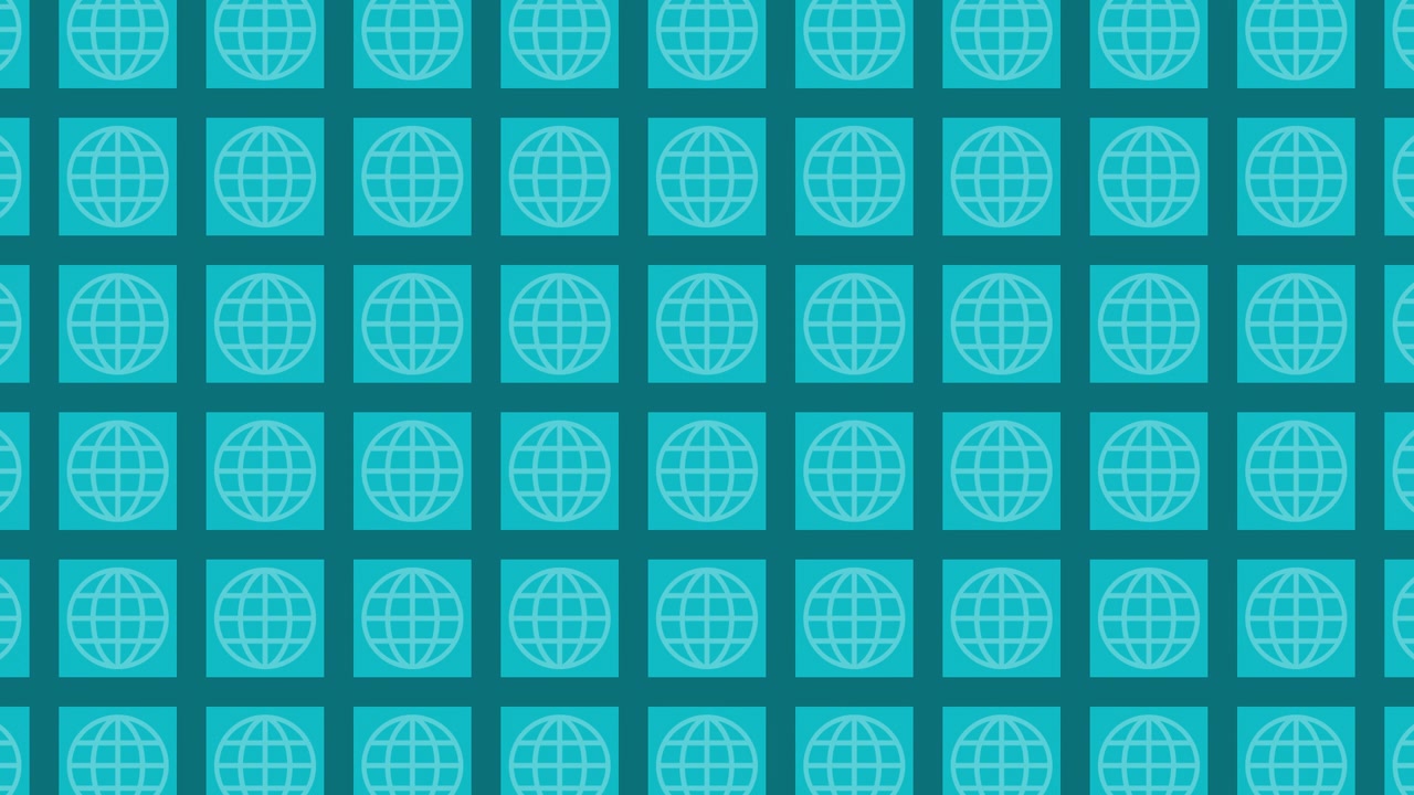 Teal Globe Pattern Background
