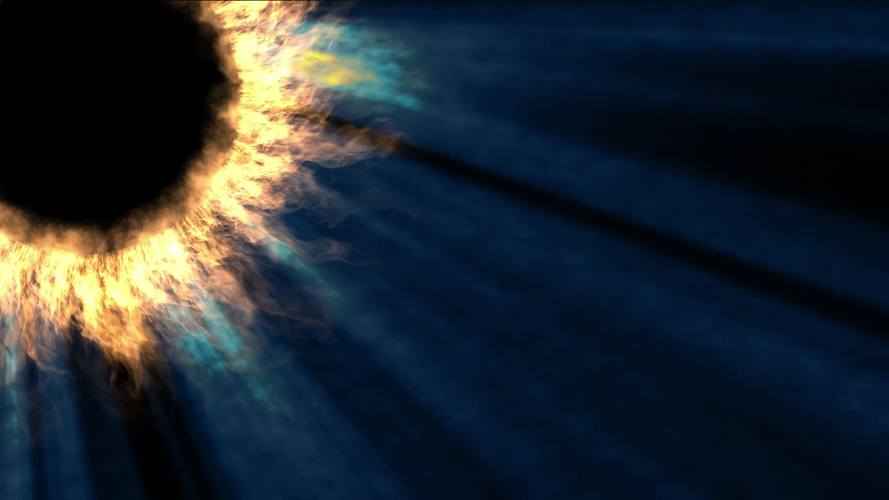 luz del sol fuego abstracto corona llama 4k