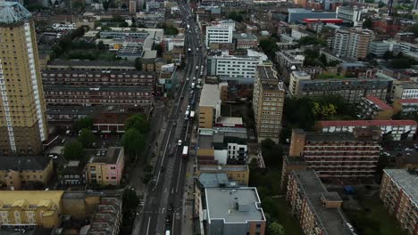 Aerial-shot-of-Beautiful-city-in-London