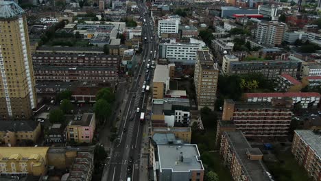 aerial shot of beautiful city in london