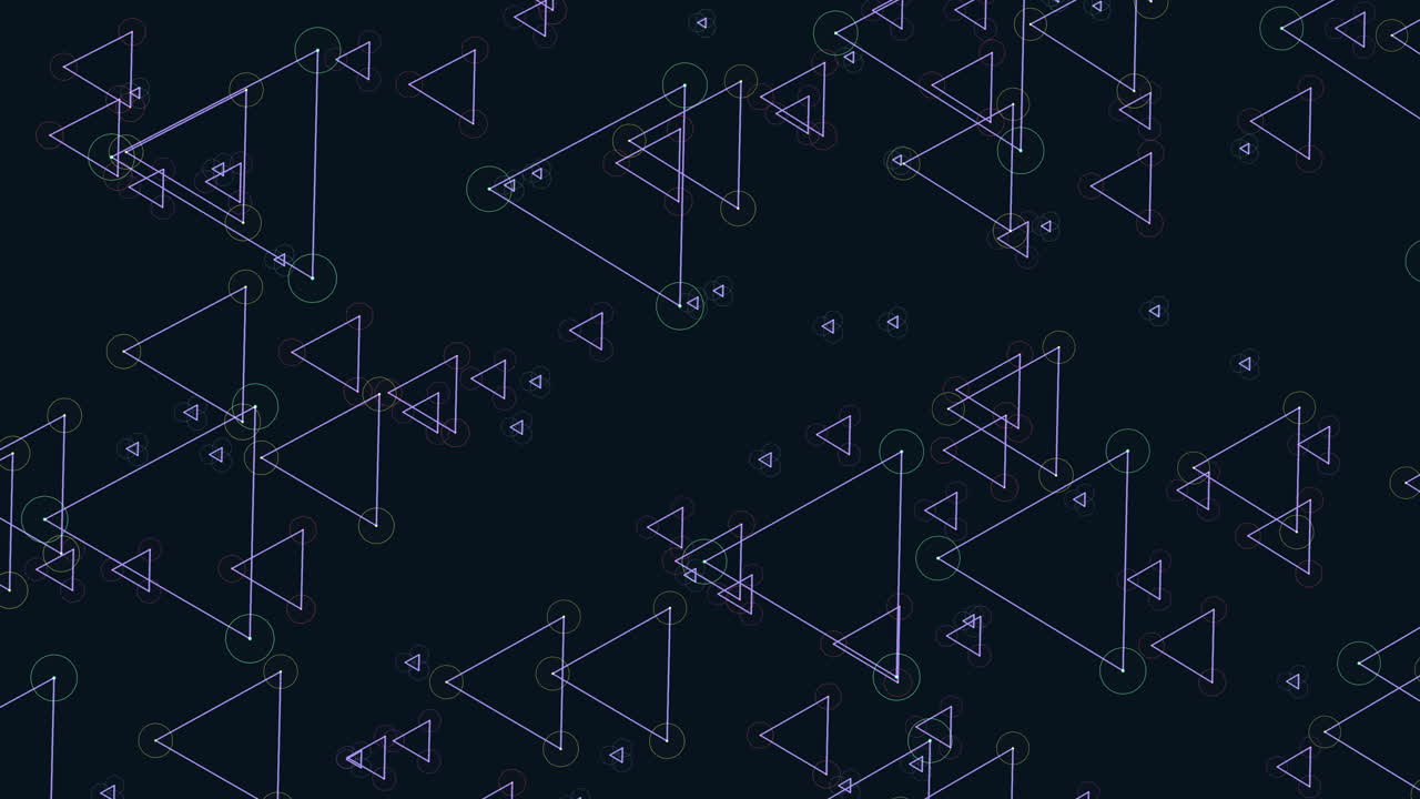 다채로운 삼각형 격자 패턴