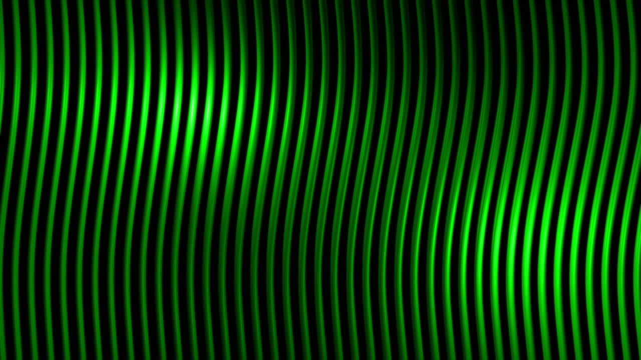 Wavy green strings