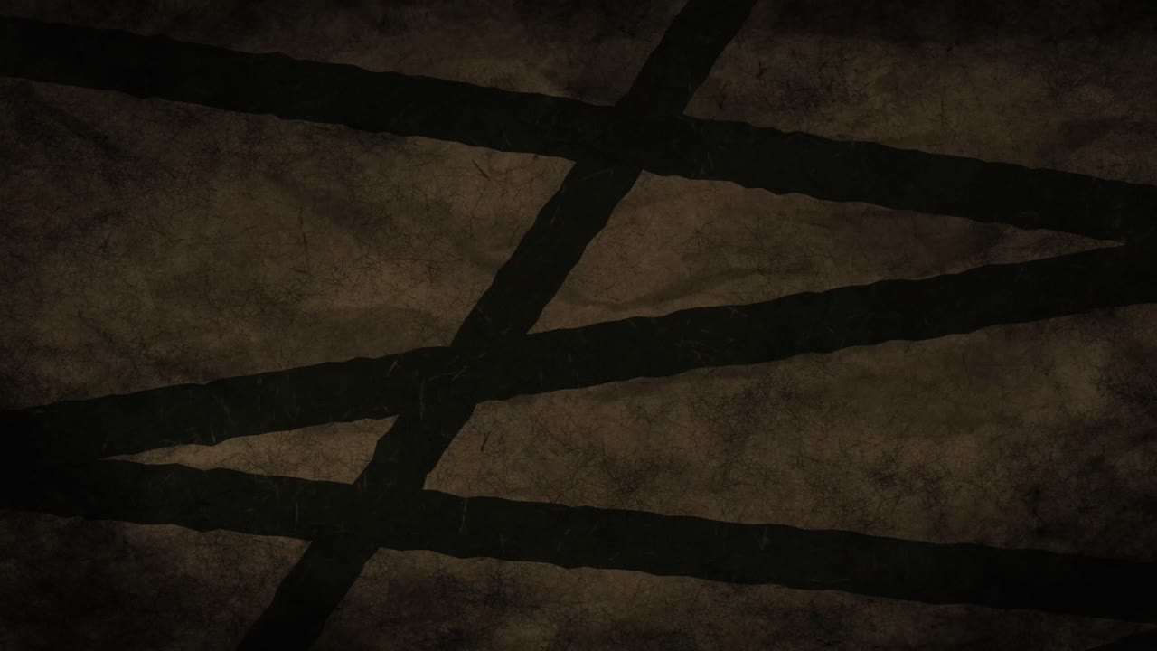 갈색 배경에 움직이는 파도 위의 검은 줄무 ⁇ 의 애니메이션