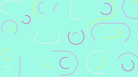 gradiente de fondo animado con bucle sin costuras. anillo de círculo animación mínima.