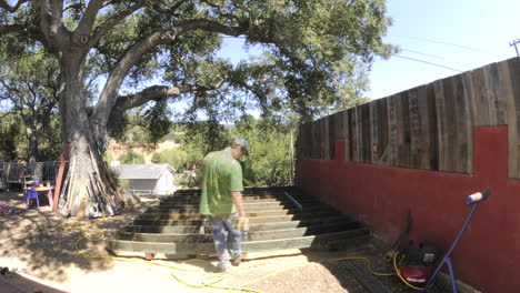 A-time-lapse-shot-of-construction-workers-building-a-deck