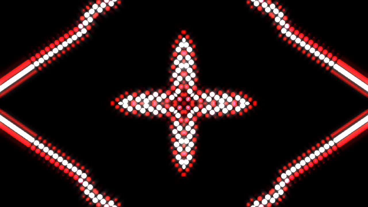 검은 바탕에 다채로운 줄무로 미묘한 움직임을 조절하는 밝은 빛