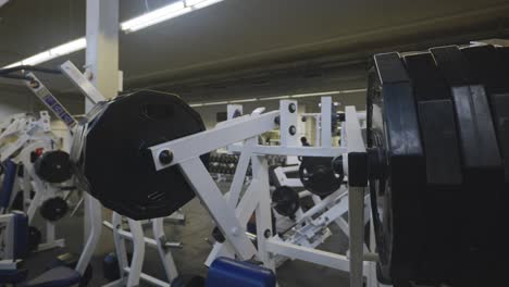 lifting weights on back training sports equipment in 4k