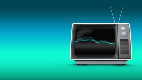 televisión con electricidad estática en su pantalla