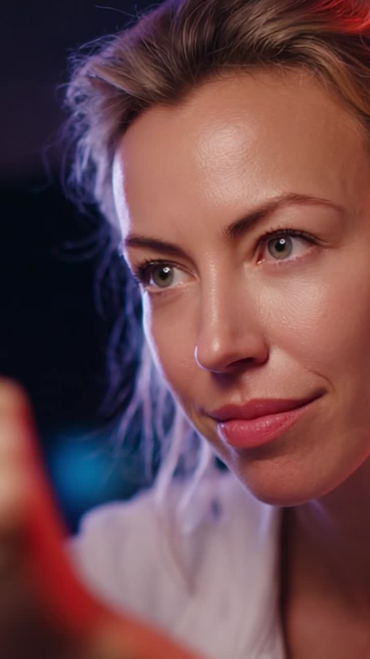 Captivating Close-Up of a Woman's Expressive Face with Natural Beauty and Soft Lighting in an Intimate Setting, Showcasing Emotion and Depth of Character
