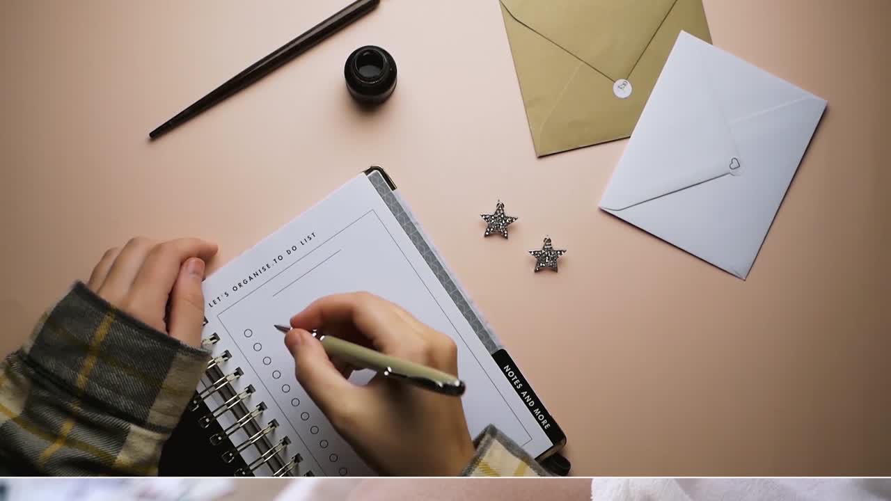 A modern video template designed for liquid glass list titles content