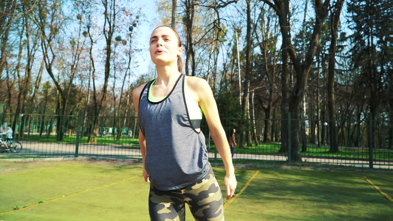 Girl doing leg muscle exercises. Slim athletic woman workout. Women doing fitness exercises. Female athlete training