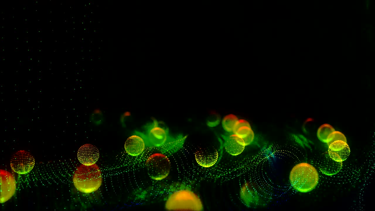 Abstract rotate particles