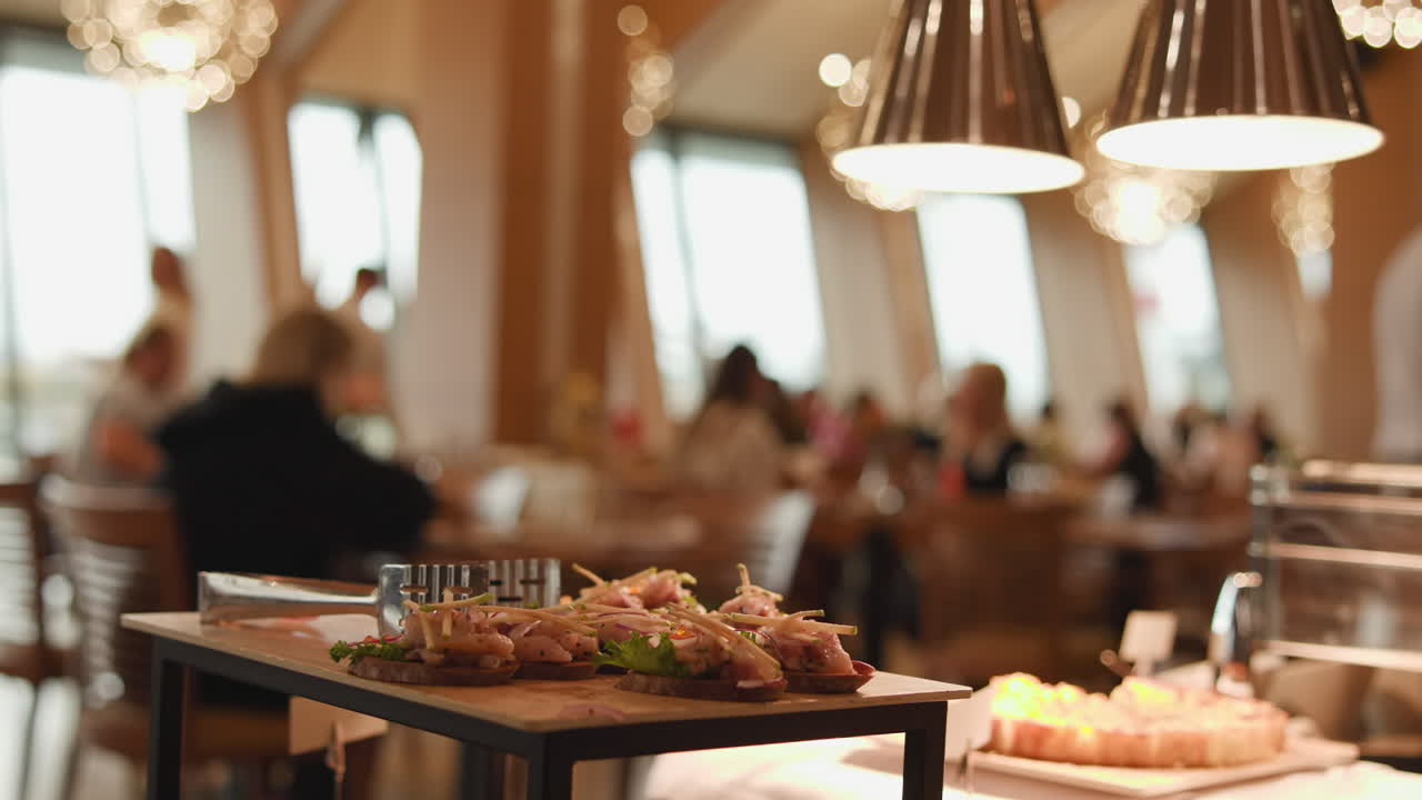 Food buffet in a restaurant