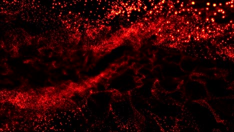 abstract particle background in orange and 4k