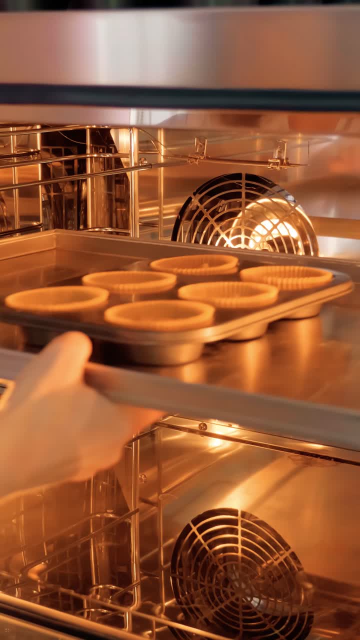 Oven Interior with Baking Pans