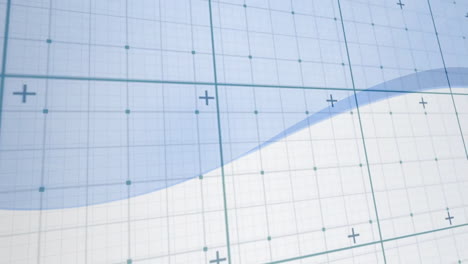 Graph-with-rising-curve-and-grid-lines,-data-analysis-animation