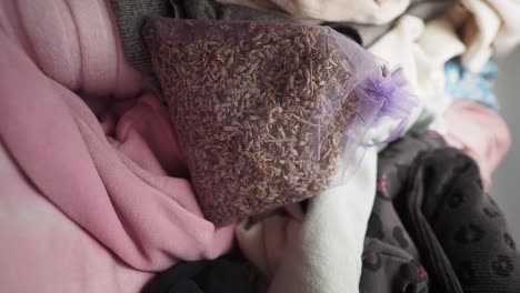 lavender air freshener in clothes