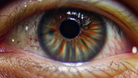 fotografía macro de un ojo humano de cerca
