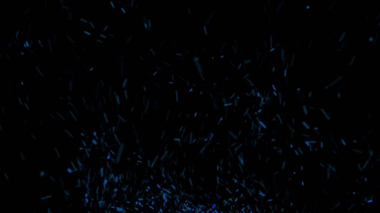 Colorful particles in the night sky