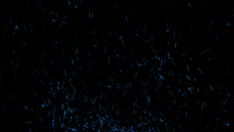 partículas de colores en el cielo nocturno